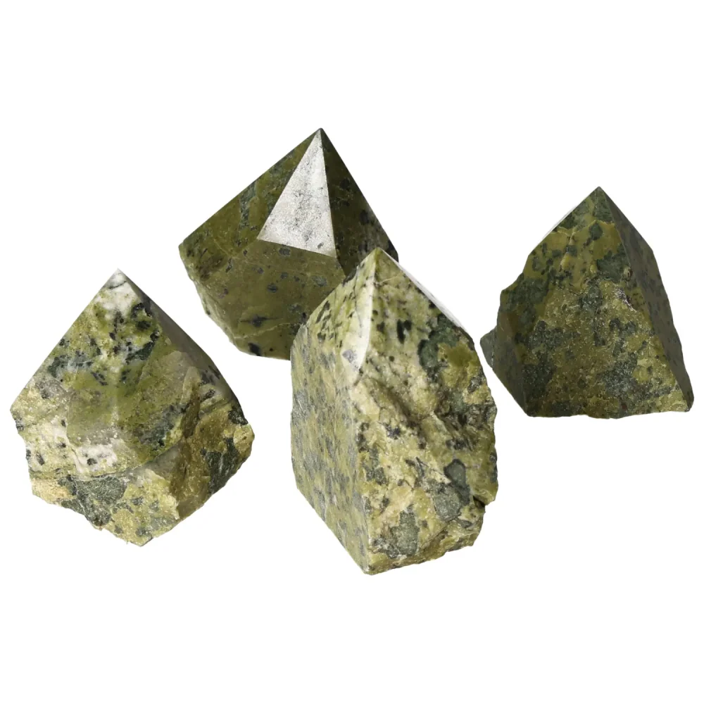 Polished Top Point Epidote M with Feldspar 572163 - Image 14