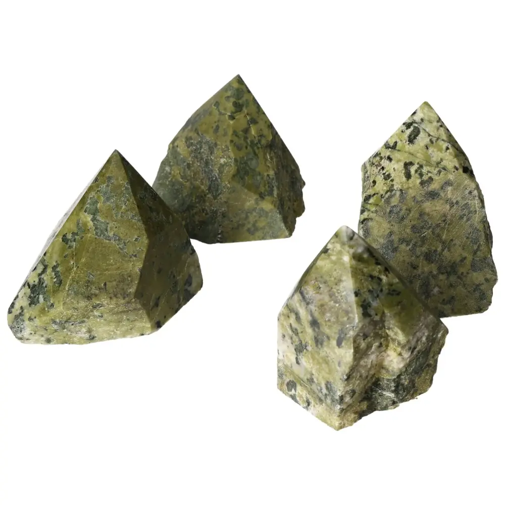 Polished Top Point Epidote M with Feldspar 572163 - Image 5