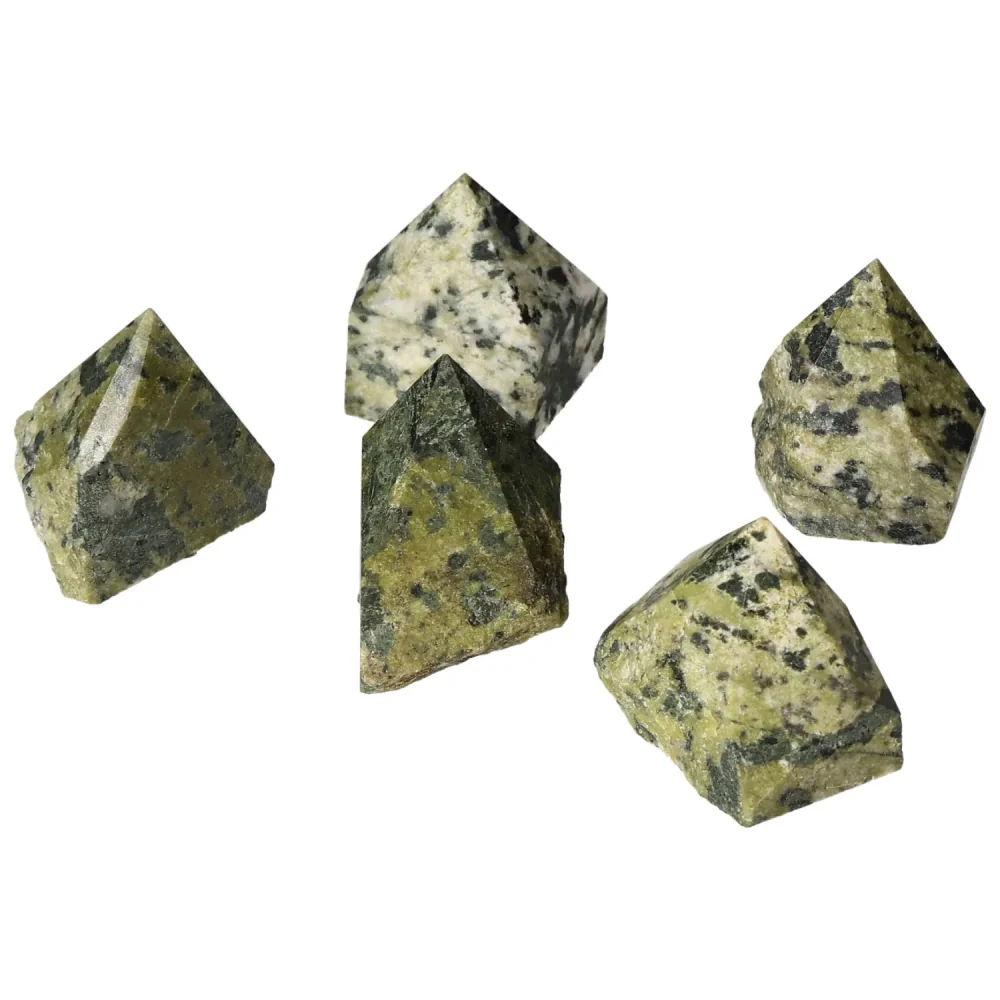 Polished Top Point Epidote S with Feldspar 572156 - Image 11