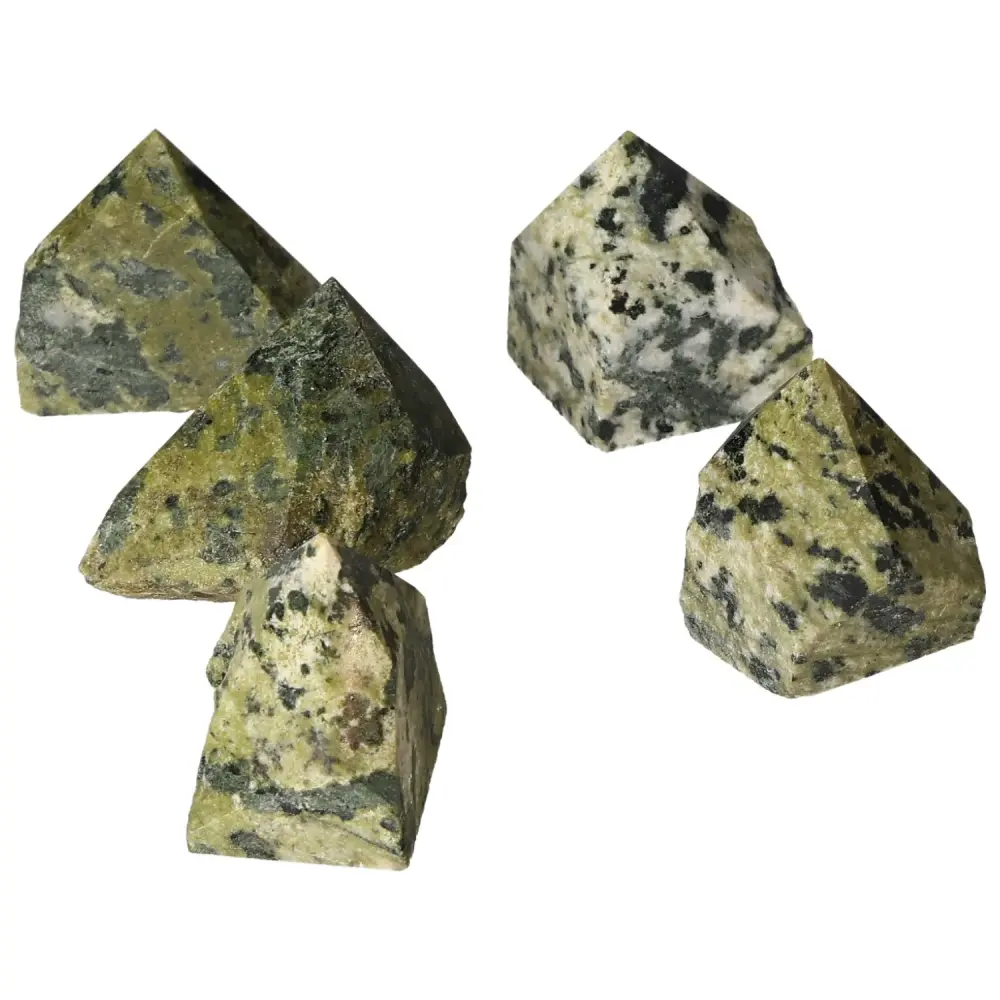 Polished Top Point Epidote S with Feldspar 572156 - Image 4
