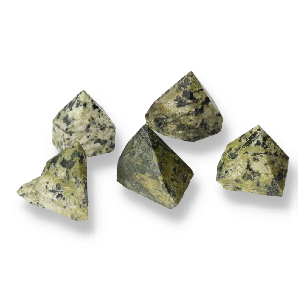 Polished Top Point Epidote S with Feldspar 572156 - Image 9