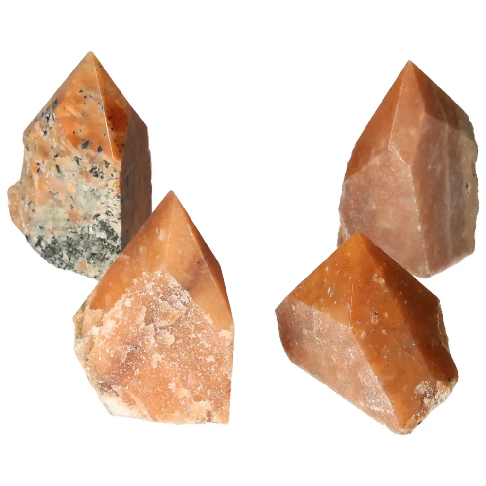 Polished Point Orange Calcite Bi-Color M 572033 - Image 2