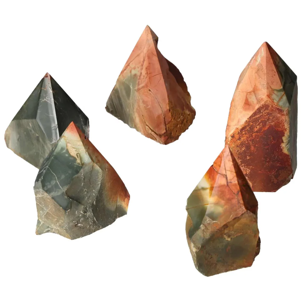 Polished Point Polychrome Jasper L 570589 - Image 15