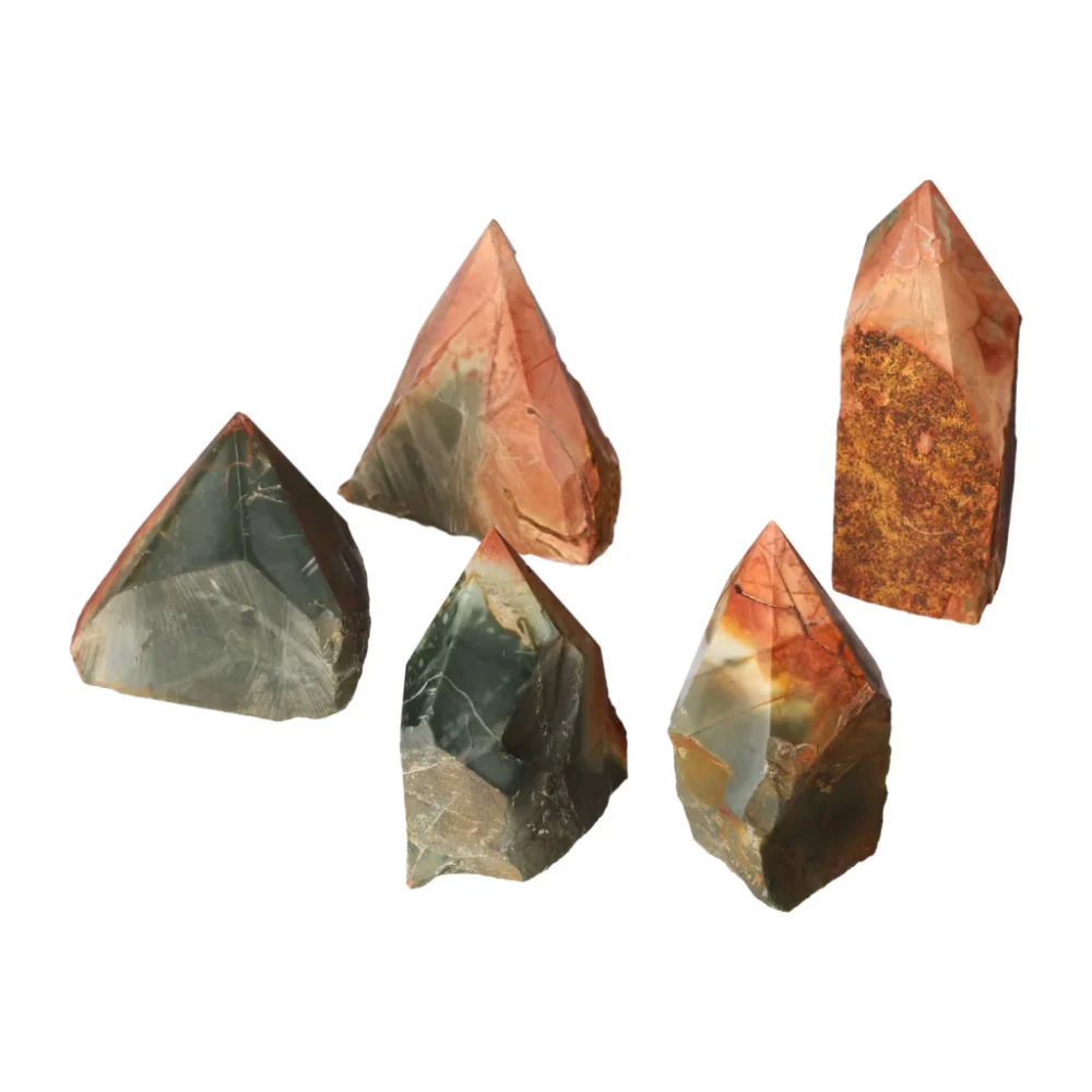 Polished Point Polychrome Jasper L 570589 - Image 9