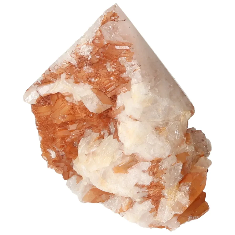 Polished Tangerine Quartz Point 572828 - Image 15
