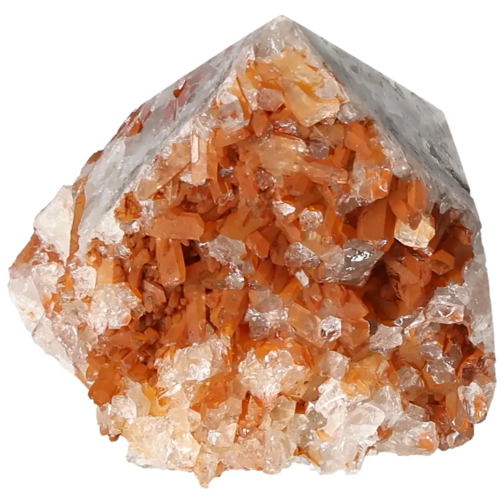 Polished Tangerine Quartz Point 572859 - Image 2
