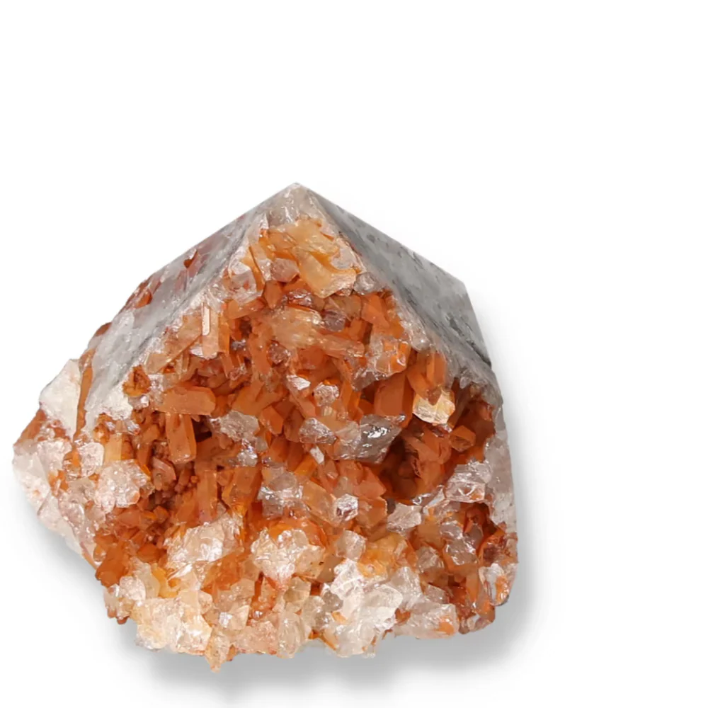 Polished Tangerine Quartz Point 572859 - Image 9