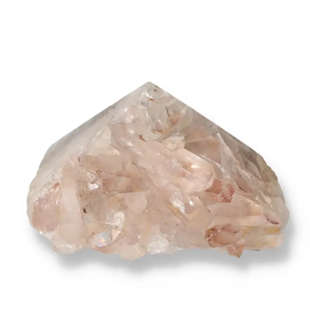 Polished Tangerine Quartz Point 572941