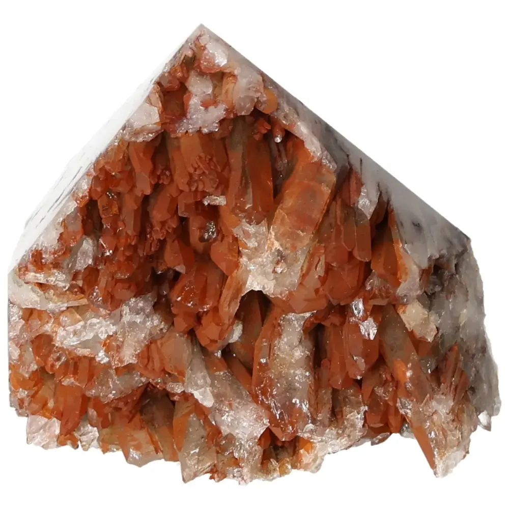 Polished Tangerine Quartz Point 572972 - Image 8