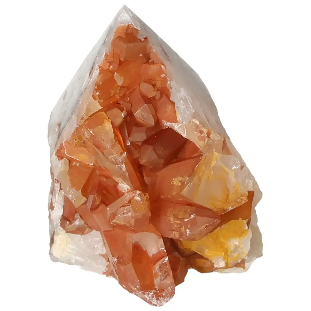 Polished Tangerine Quartz Point 572989 - Image 8