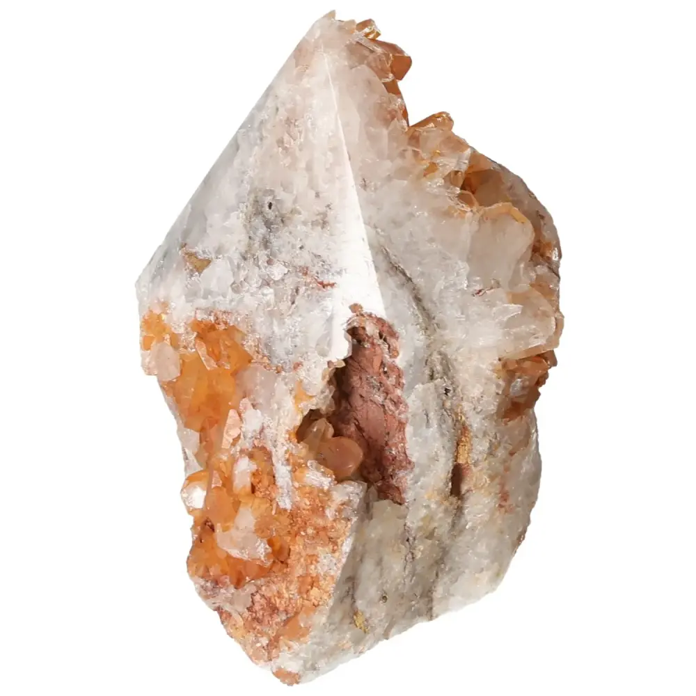 Polished Tangerine Quartz Point 572774 - Image 4