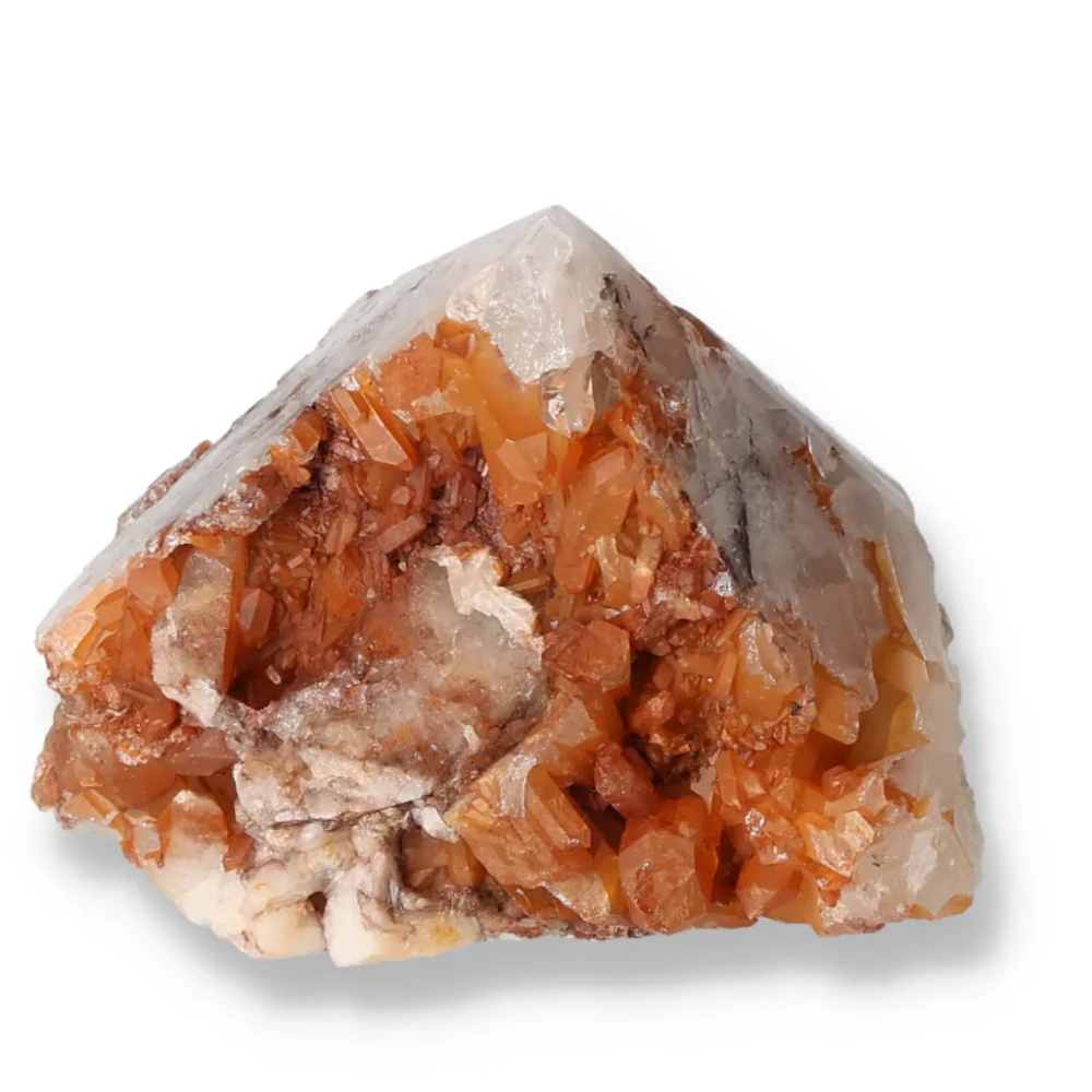 Polished Tangerine Quartz Point 572798 - Image 9