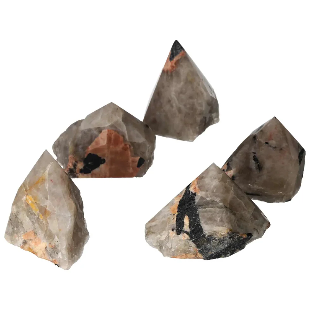 Top Polished Point Quartz With Tourmaline M 571135 - Image 11
