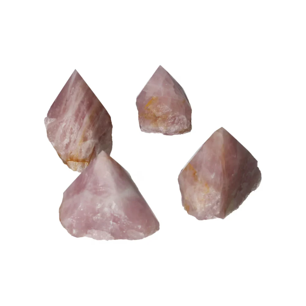 Polished Point Rose Quartz L 571883 - Image 9