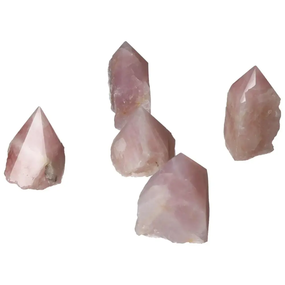 Polished Point Rose Quartz M 571890 - Image 12