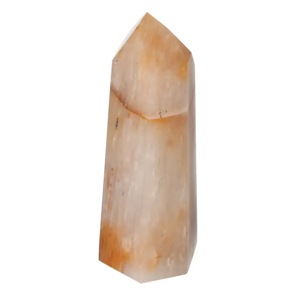 Polished Quartz Tangerine Obelisk 578738