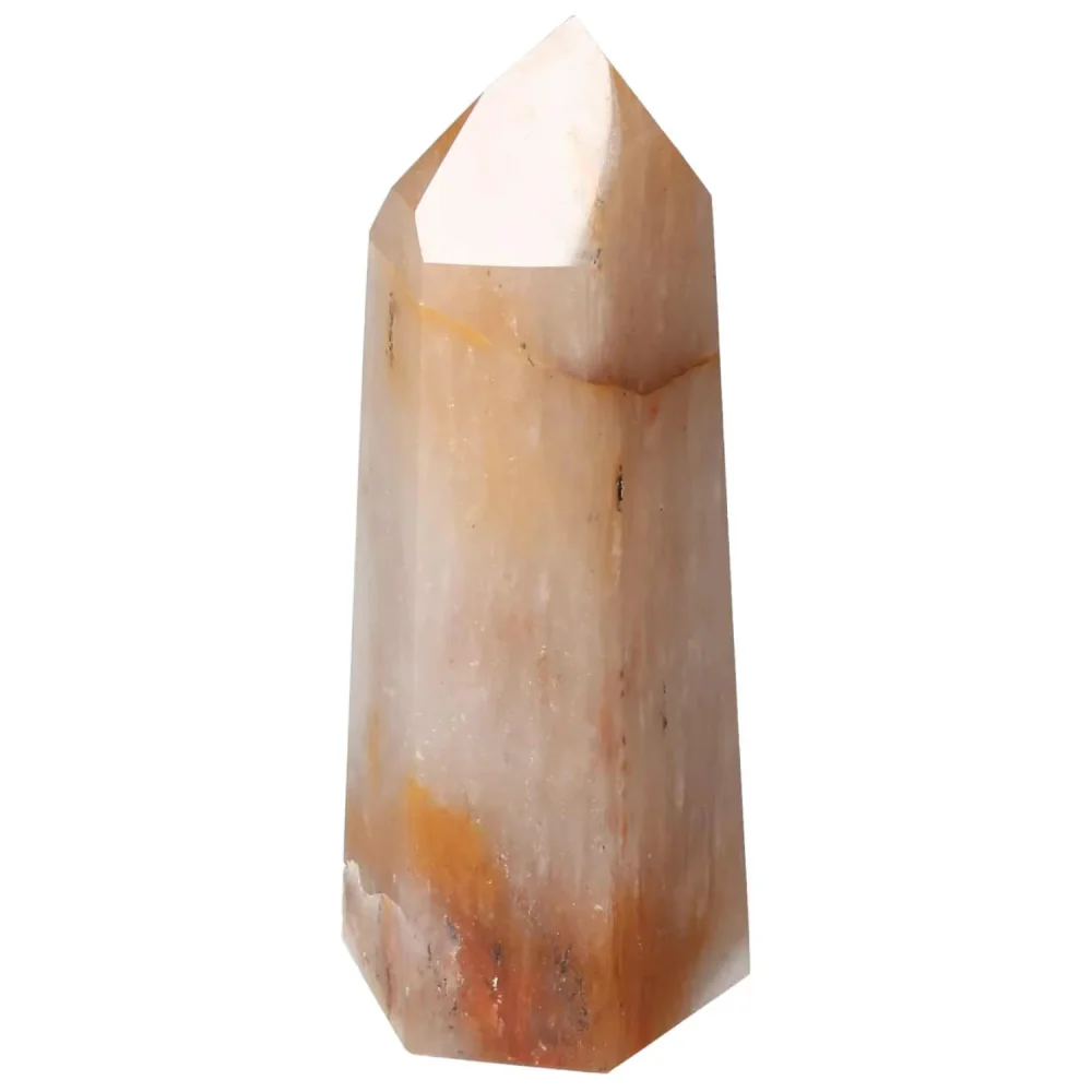 Polished Quartz Tangerine Obelisk 578738 - Image 12