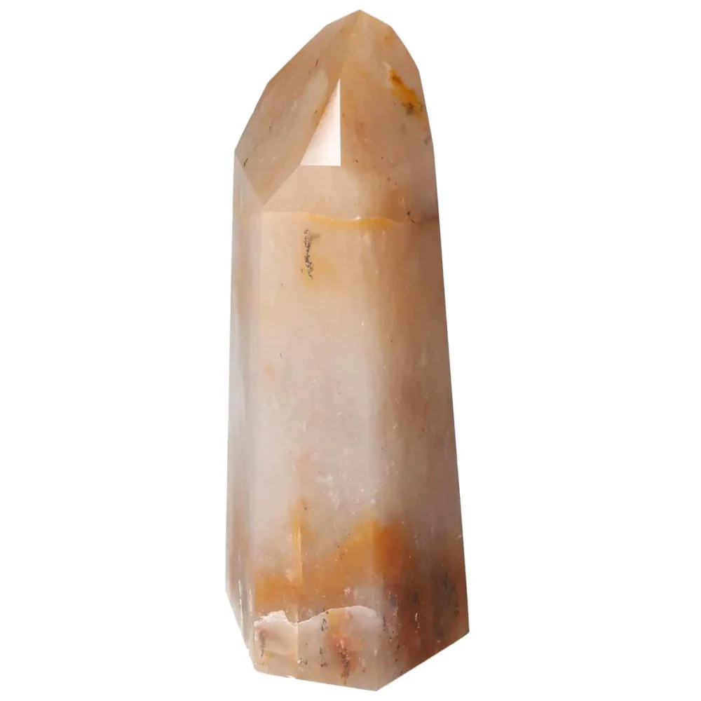 Polished Quartz Tangerine Obelisk 578738 - Image 13