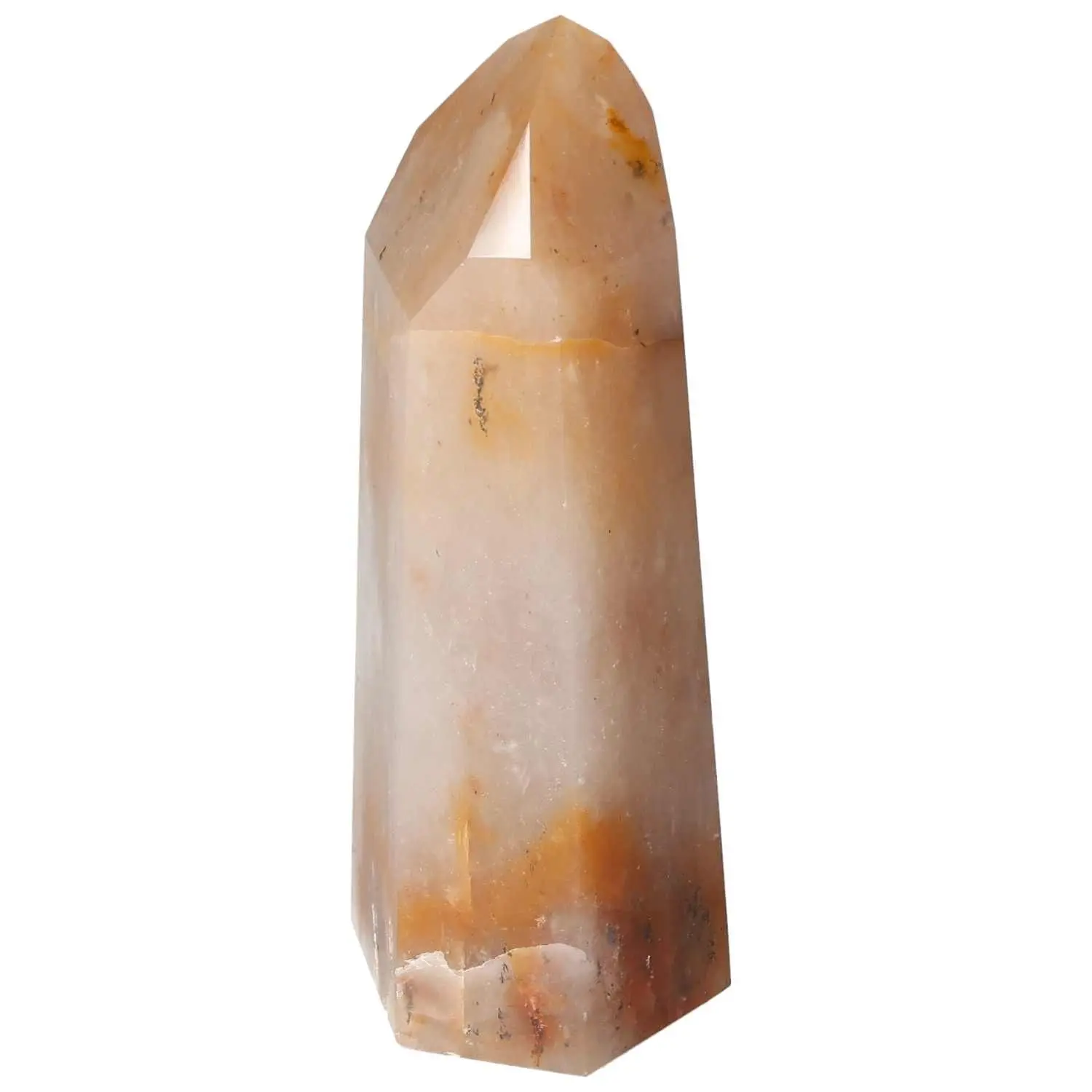Polished Quartz Tangerine Obelisk 578738 - Image 5