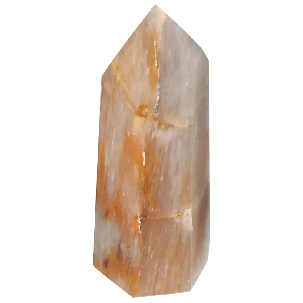 Polished Quartz Tangerine Obelisk 578745 - Image 13