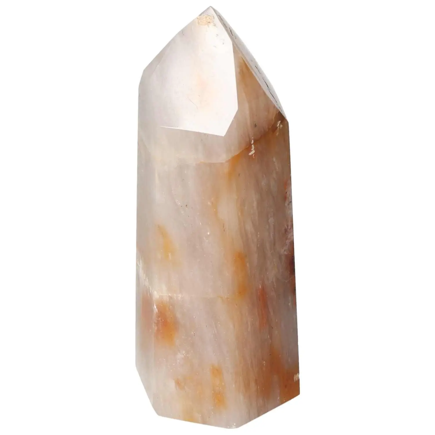 Polished Quartz Tangerine Obelisk 578745 - Image 2