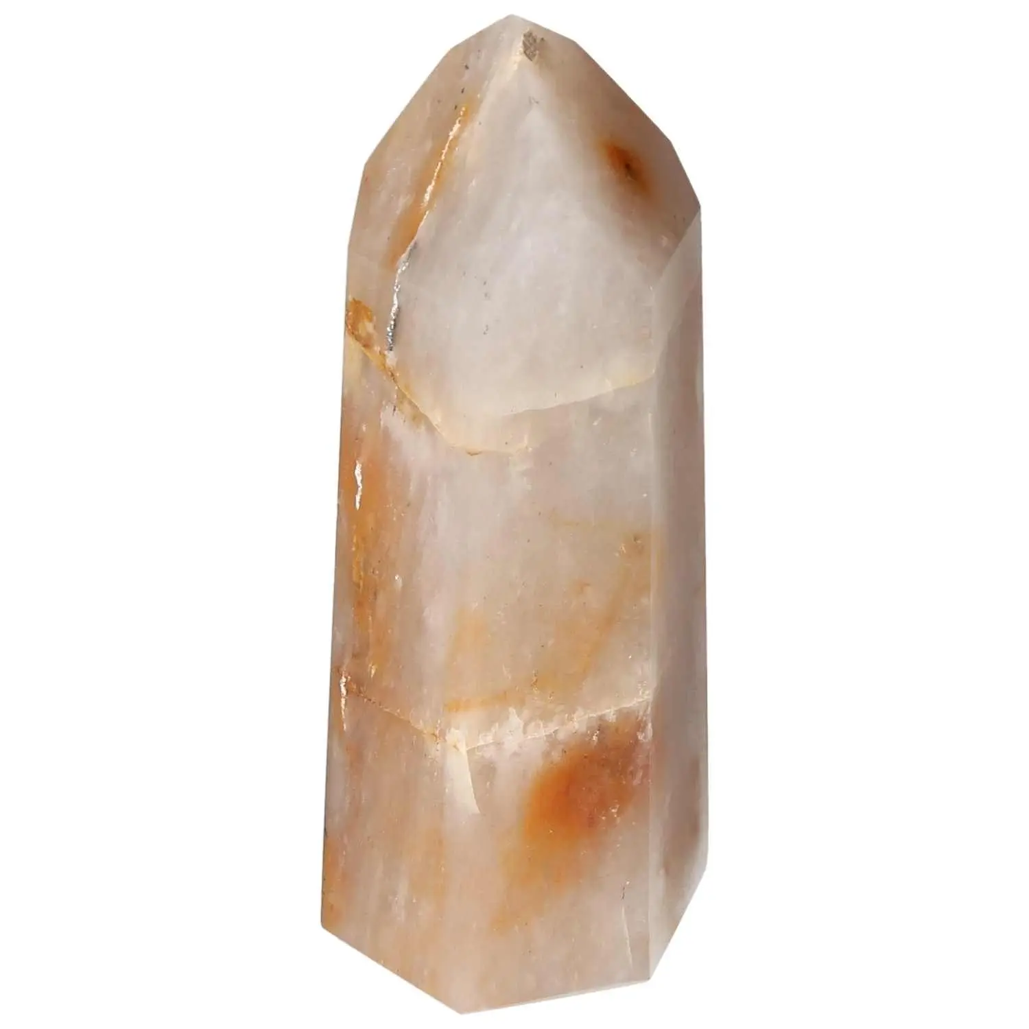 Polished Quartz Tangerine Obelisk 578745 - Image 4