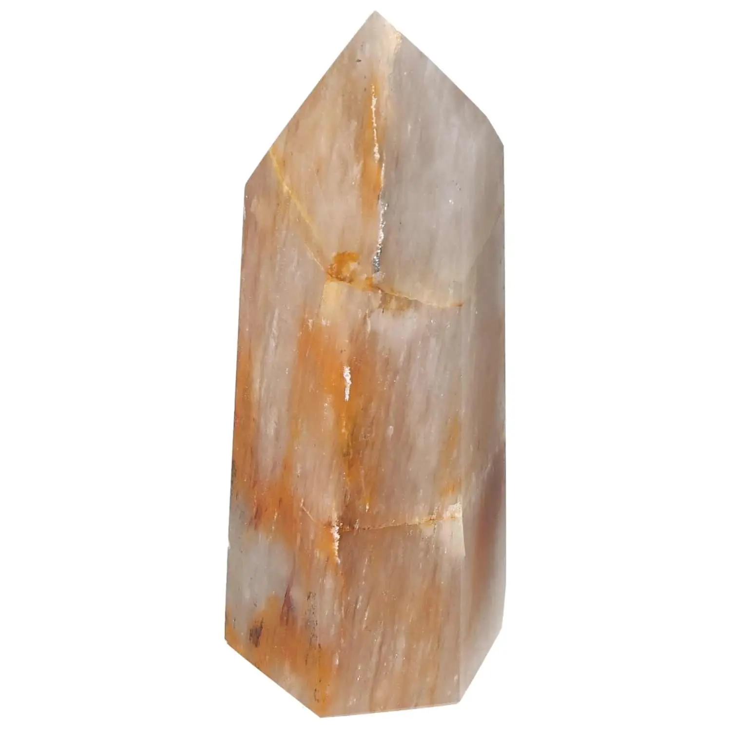 Polished Quartz Tangerine Obelisk 578745 - Image 5