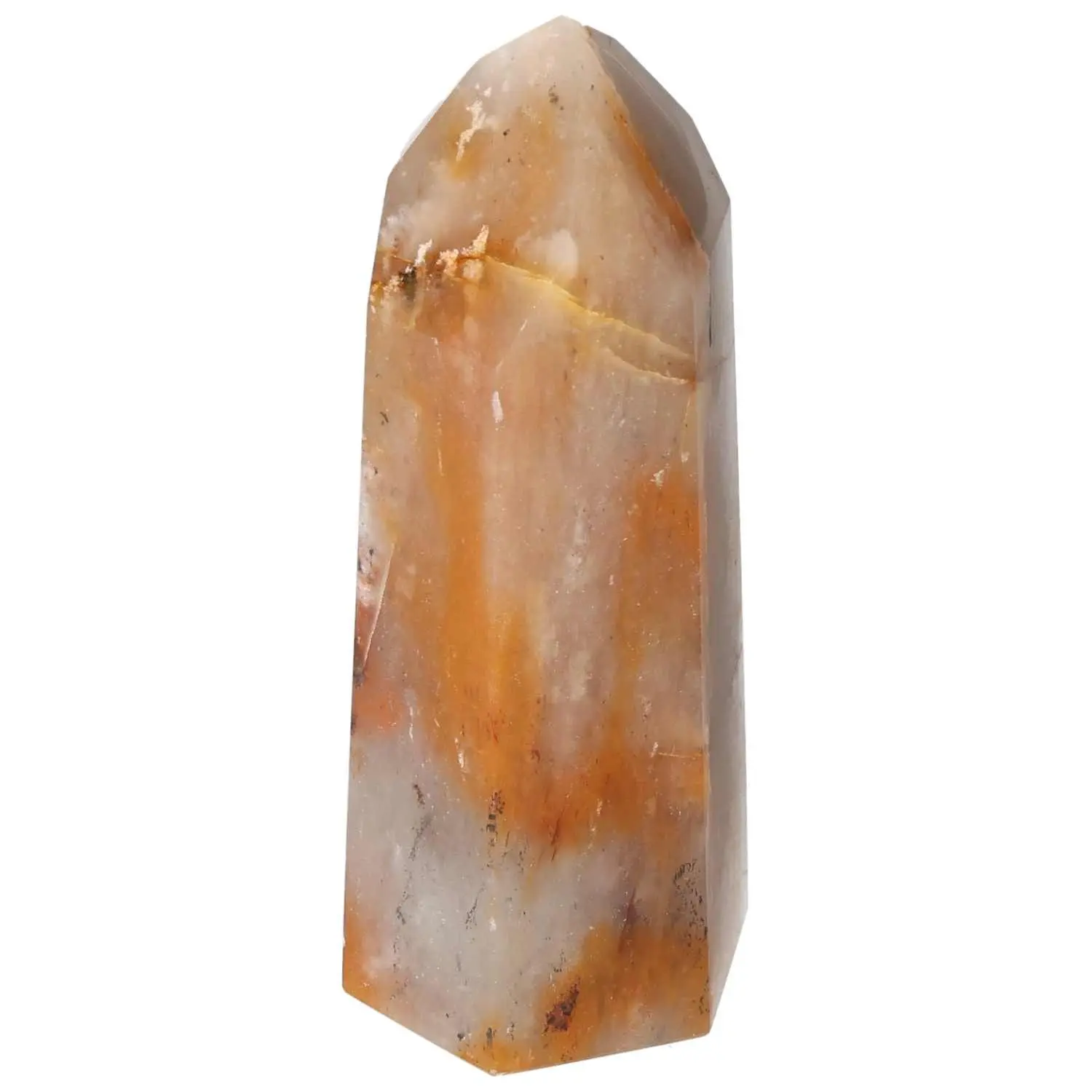 Polished Quartz Tangerine Obelisk 578745 - Image 6