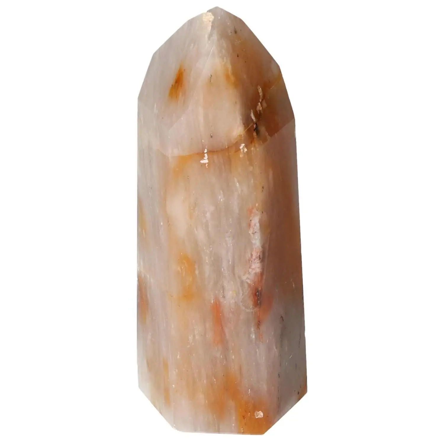 Polished Quartz Tangerine Obelisk 578745 - Image 8