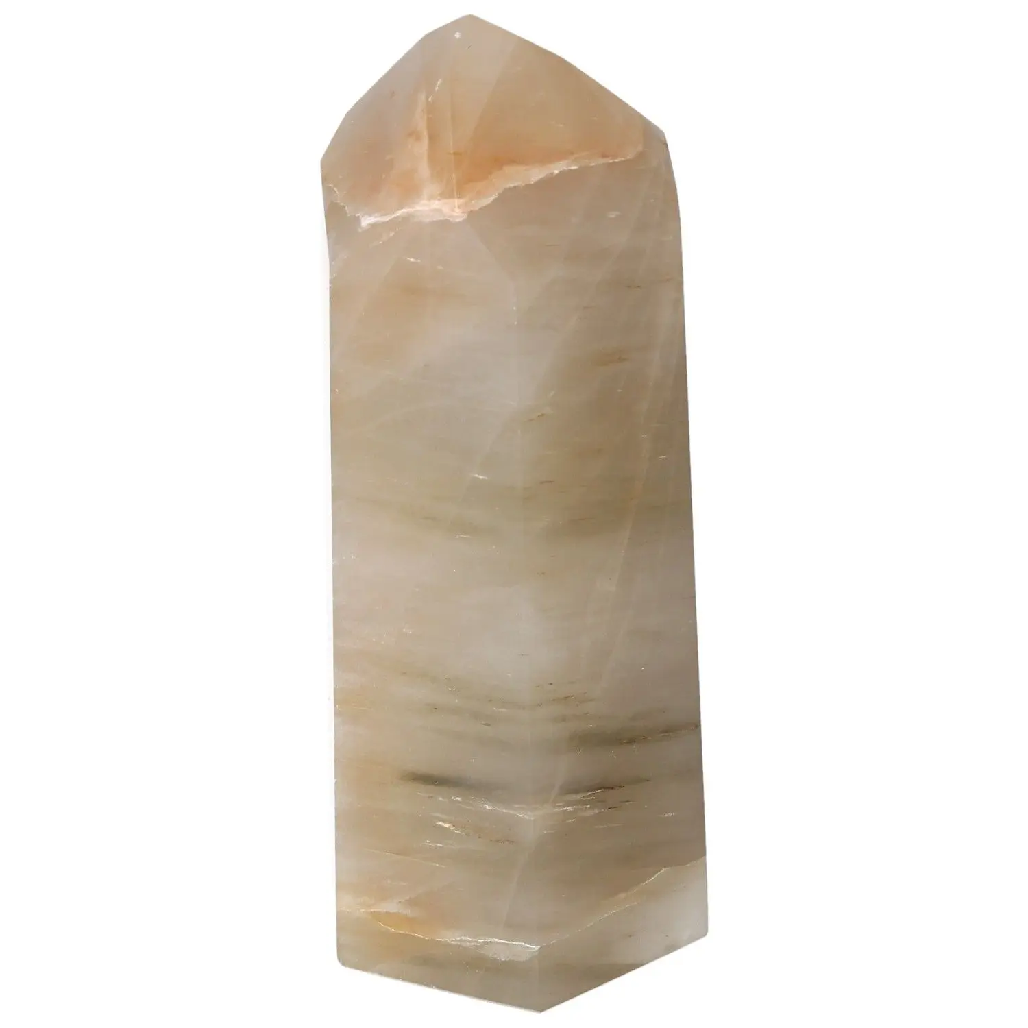 Polished Quartz Tangerine Obelisk 578721 - Image 3