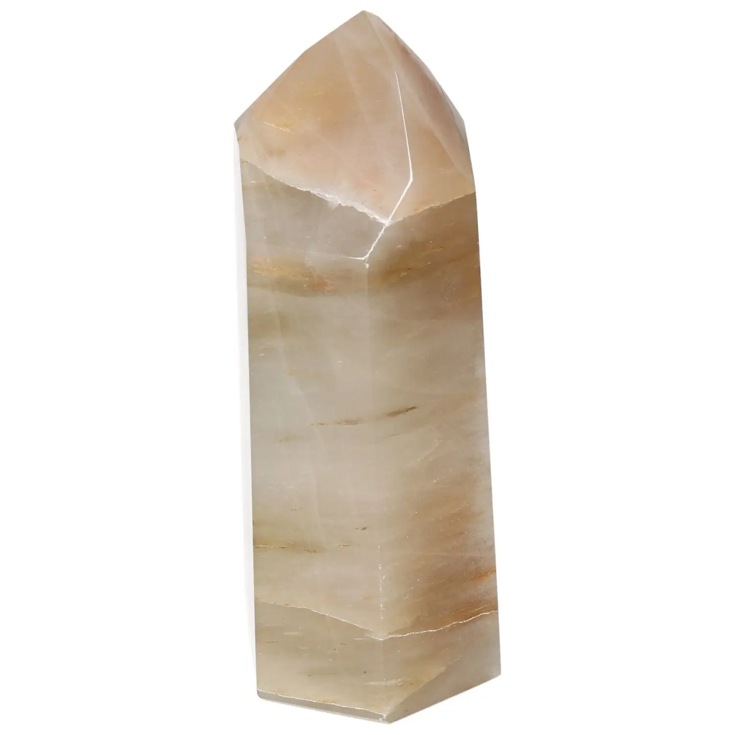 Polished Quartz Tangerine Obelisk 578721 - Image 6