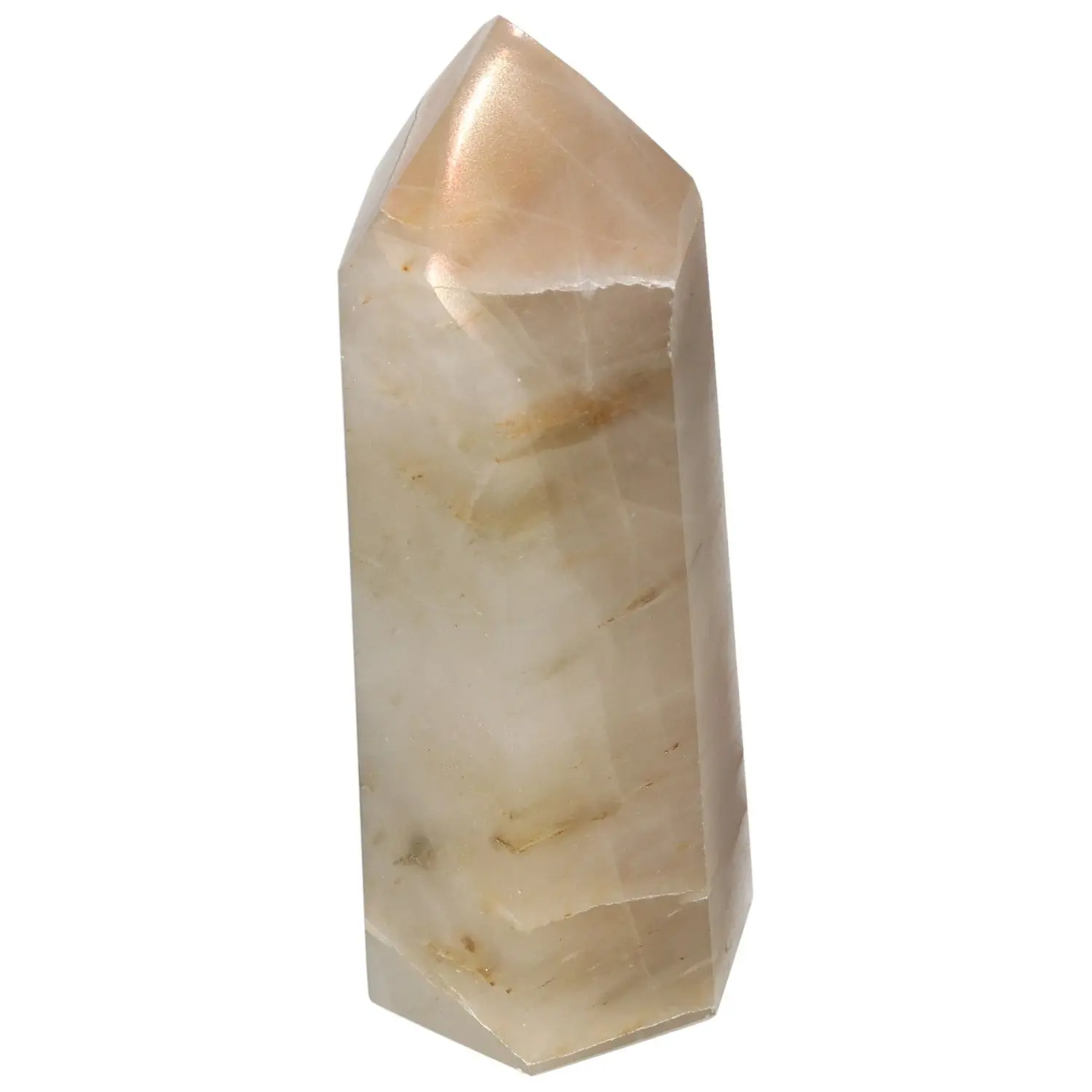 Polished Quartz Tangerine Obelisk 578721 - Image 7
