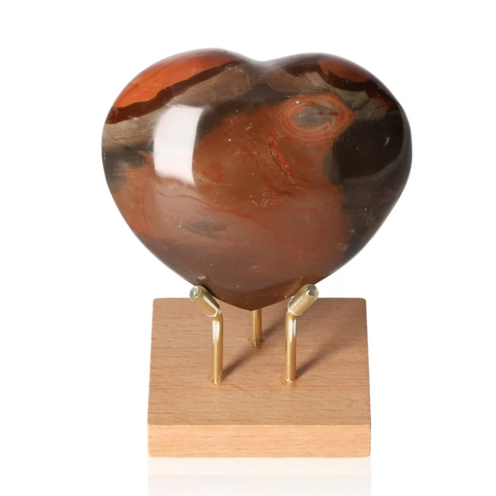 Polychrome Jasper Heart 068420 - Image 2