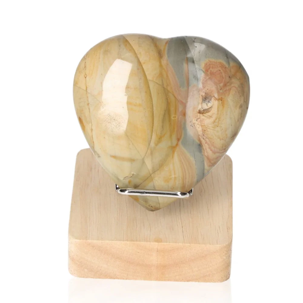 Polychrome Jasper Heart 065511 - Image 3
