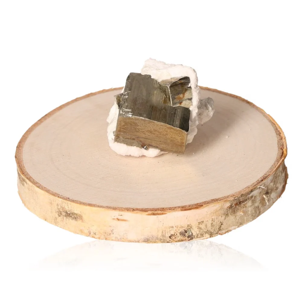 Pyrite Druze with Calcite 553254 - Image 3