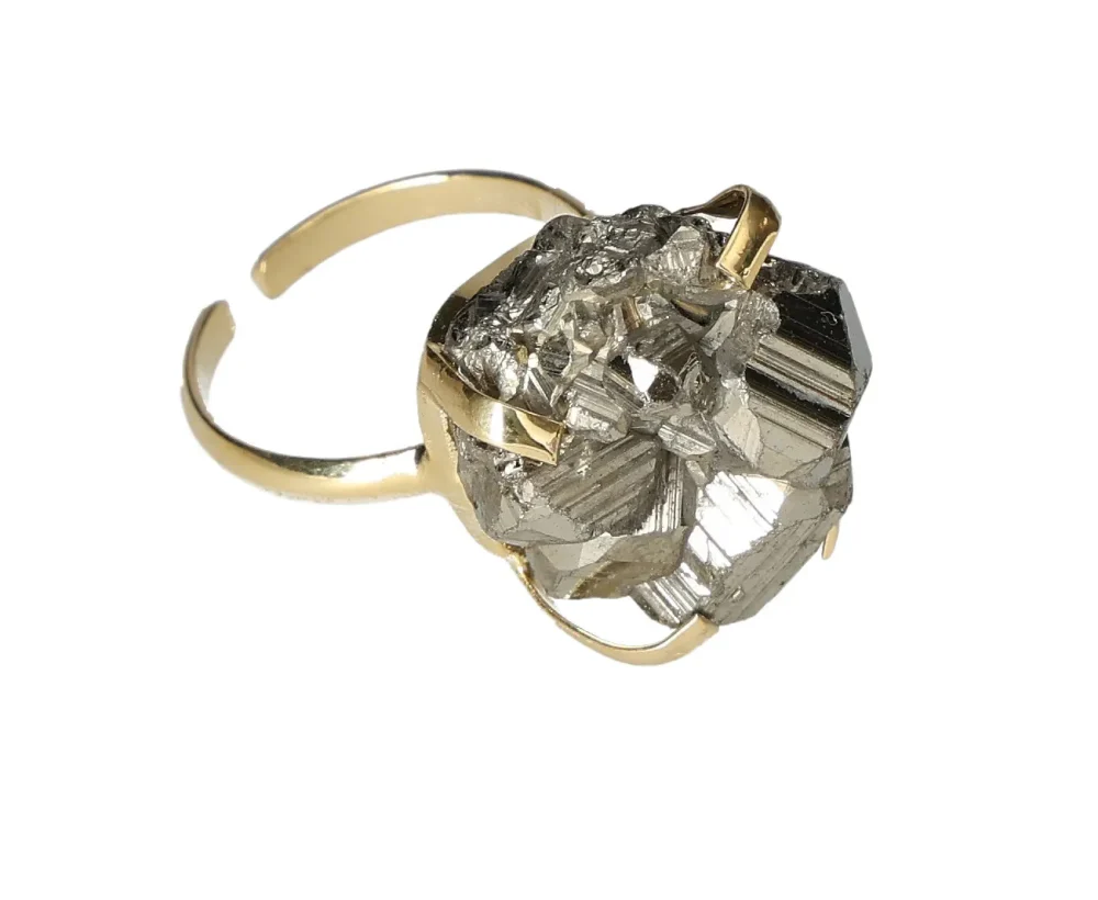 Pyrite Ring Gold 633284 P30 - Image 3