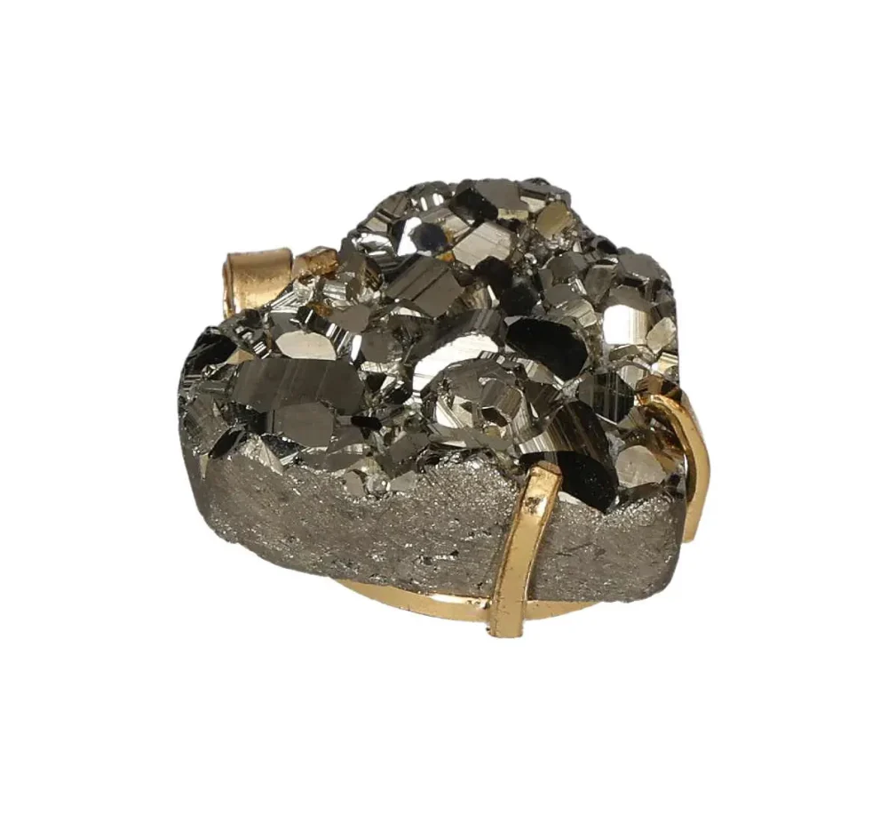 Pyrite Heart Pendant (Gold Color) 594875 P30 - Image 3