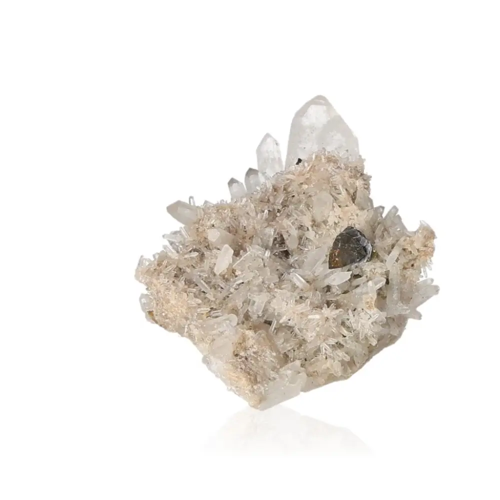Quartz with Sphalerite and Chalcopyrite 061988 - Image 2