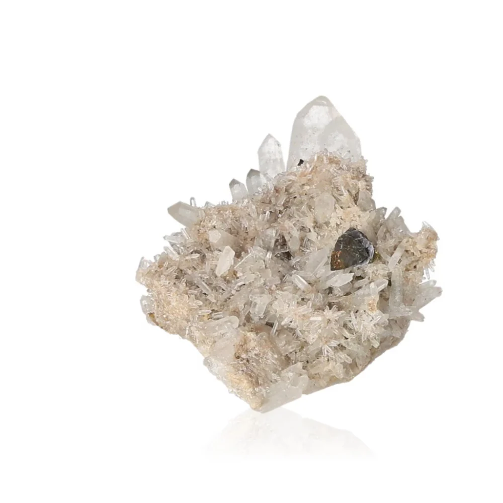 Quartz with Sphalerite and Chalcopyrite 061988 - Image 3