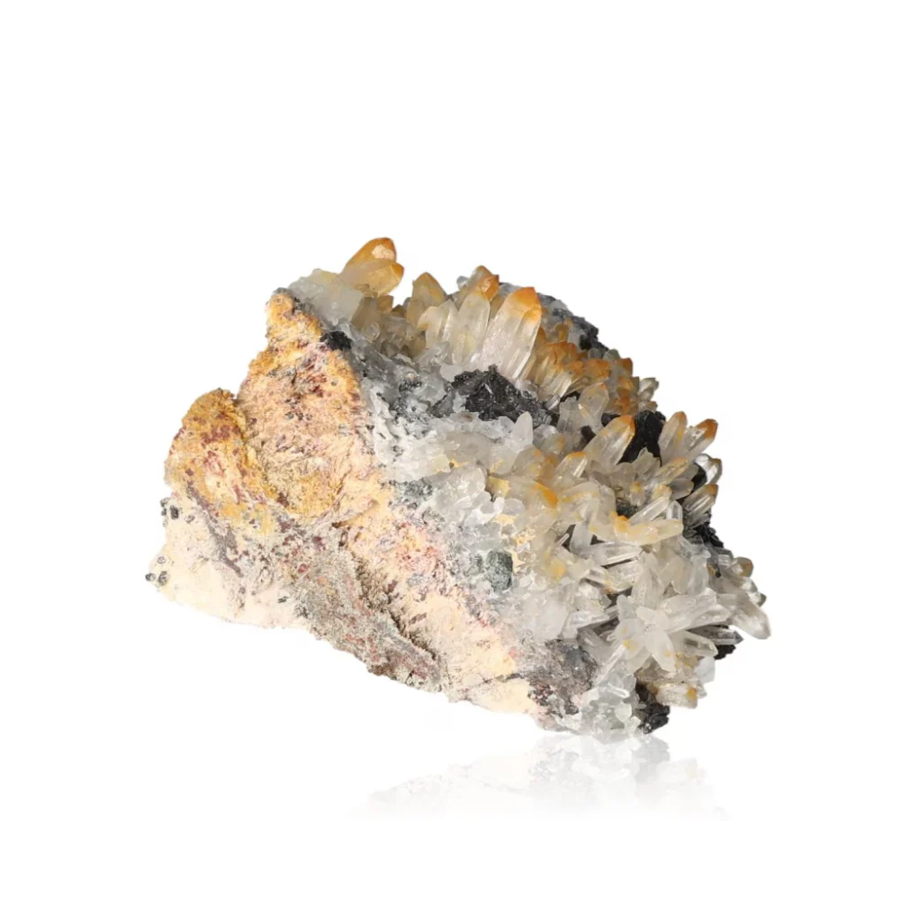 Galena with sphalerite and quartz with limonite 045711 - Image 2