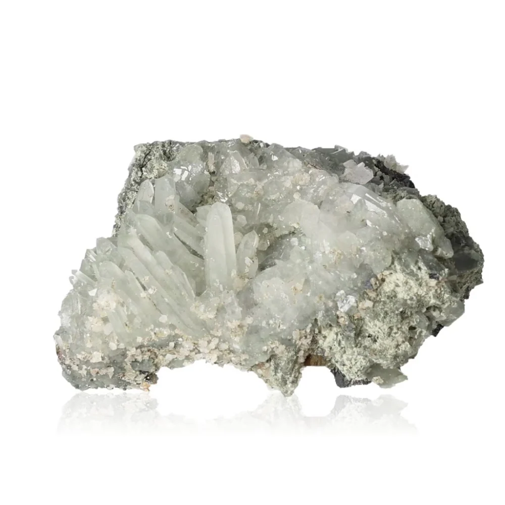 Quartz with Chlorite and Sphalerite 052894 - Image 2