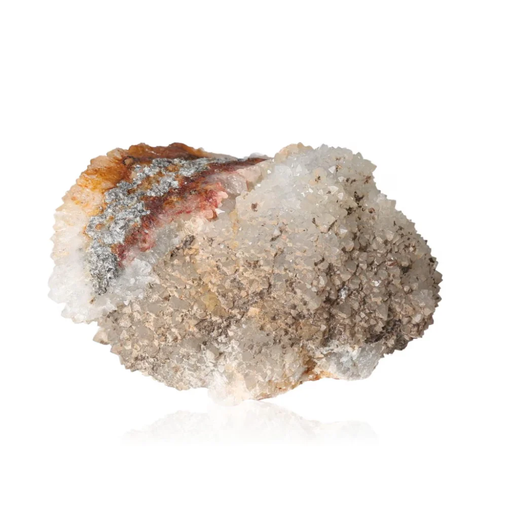 Quartz with Hematite; Melanterite and Rozenite 052948 - Image 2