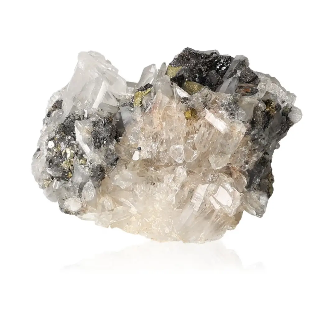 Quartz with Sphalerite and Chalcopyrite 054423