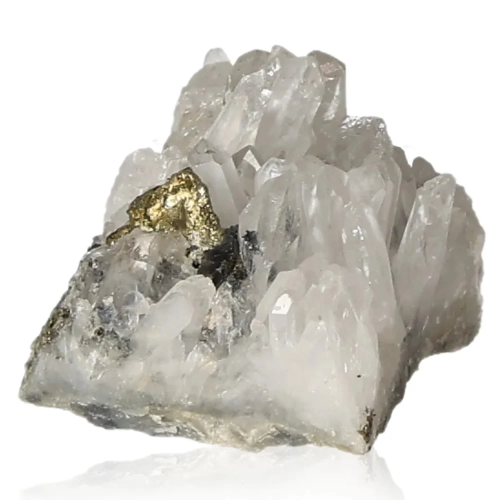 Quartz with Sphalerite and Chalcopyrite 058810 - Image 4