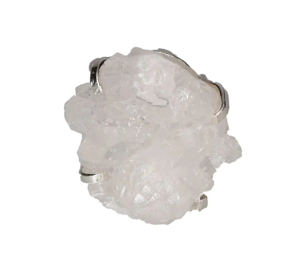 Quartz Cluster Arc And Wire Ring Gold 601313 P30 - Image 3