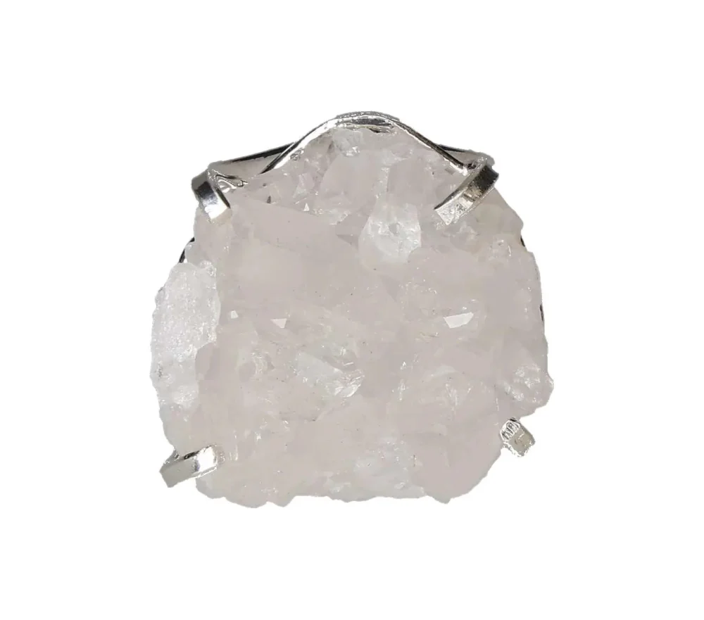 Quartz Cluster Arc And Wire Ring Silver 601412 P30 - Image 3