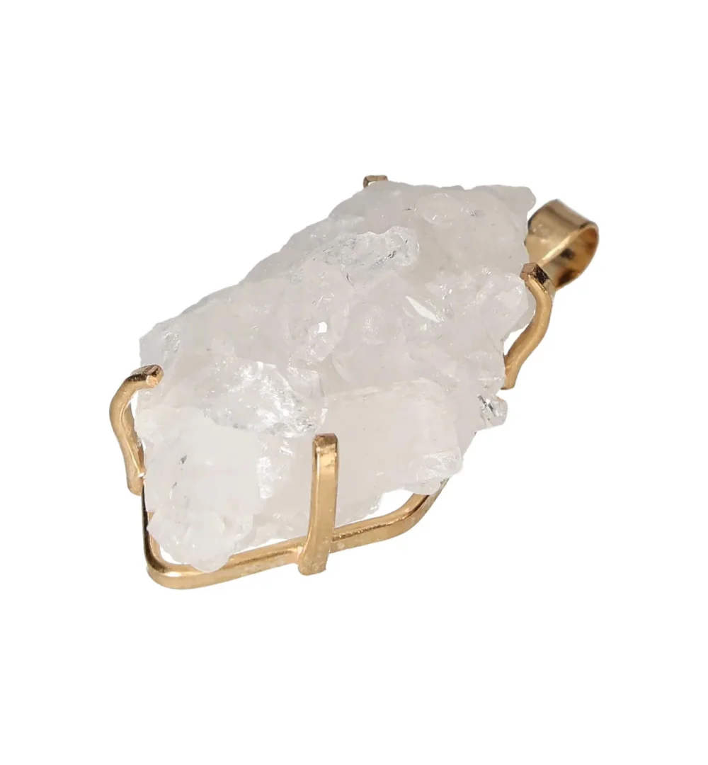 Quartz Cluster Claw Pendant Gold 607537 - Image 2