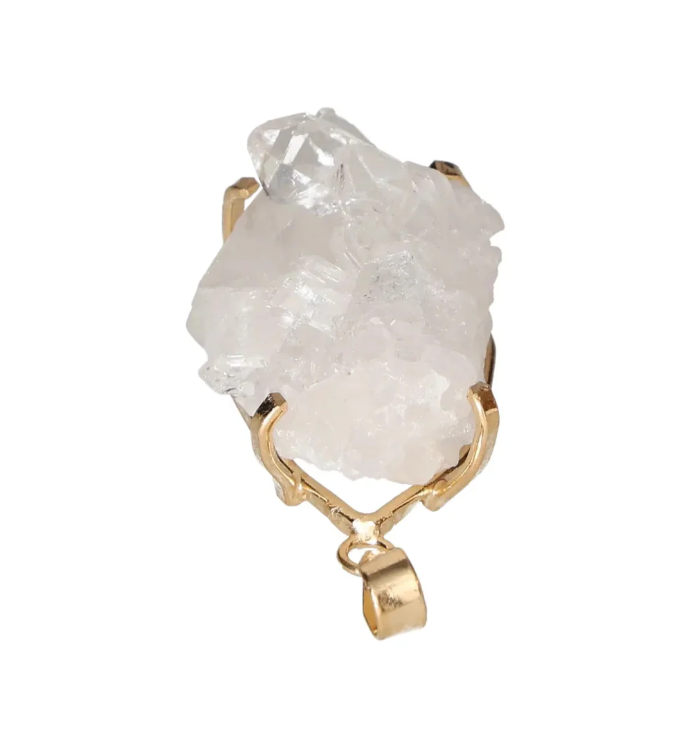 Quartz Cluster Claw Pendant Gold 607537 - Image 4