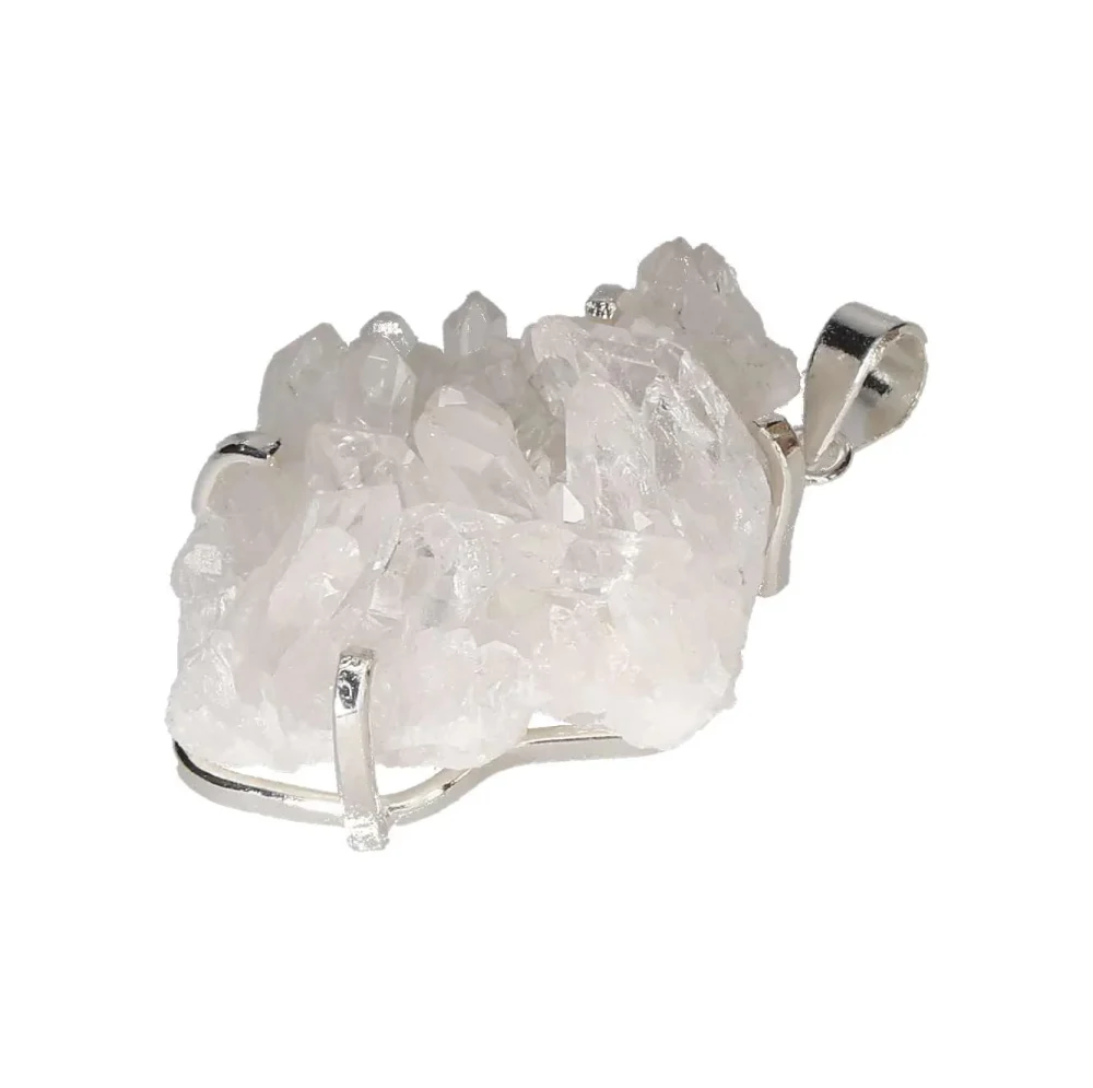 Quartz Cluster Claw Pendant Silver 606899 P30 - Image 2