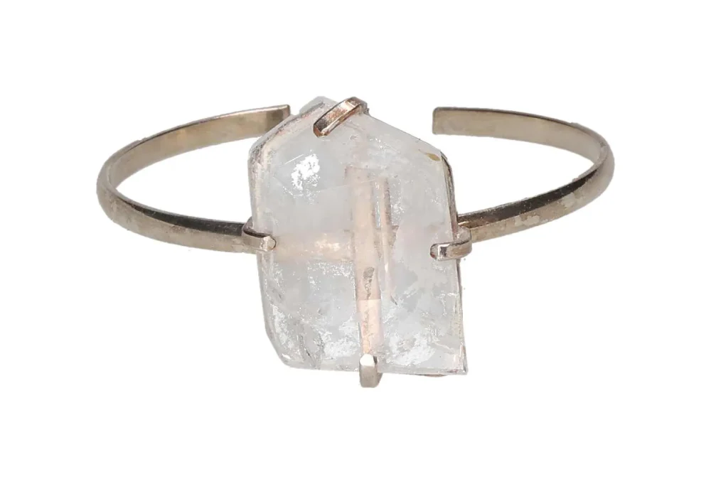 Silver Bracelet with Faceted Quartz – Clarity and Subtle Radiance 596077 - Image 3
